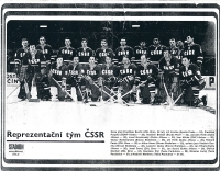 Československá reprezentace začátkem 70. let 20. století, Josef Horešovský stojí šestý zprava