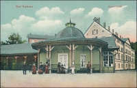 Předválečná pohlednice z Kudowy s německým názvem Bad Kudowa