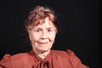 Anna Musilová při natáčení pro Paměť národa, Olomouc, 12. září 2022