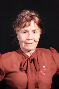 Anna Musilová při natáčení pro Paměť národa, Olomouc, 12. září 2022