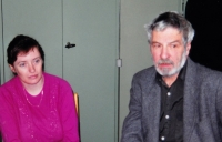 In the editorial office of the magazine Český zápas with the managing editor Jiří Svoboda, the 1990s