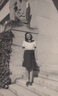 Milada Rejmanová in the Sokol uniform, after WWII