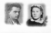 Rodiče vypravěčky, Dajna Filipova a Ivan Kabyn, ve školních letech