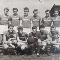 Fotbalová jedenáctka v Neratovicích v r. 1959