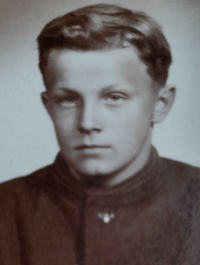 Vlastimil Šindelář ve věku 14 let