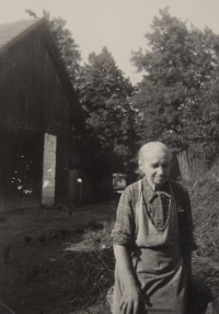 Grandmother Hanusová, Bor, 1940s