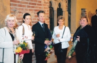 Otakar Ženíšek with his family
