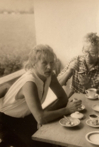 Pavla Jazairiová with Jan Zaorálek in 1984