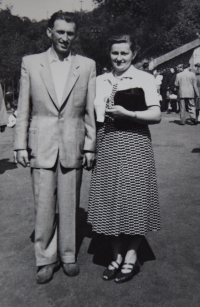Mr Koutný and Mrs Koutná, circa 1950