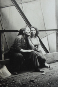 Anna Macháčková při práci v dolech, Ostravsko