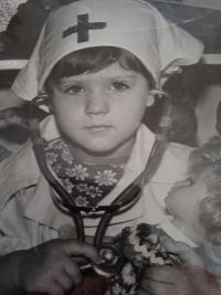 Oksana v předškolním věku, cca 1985