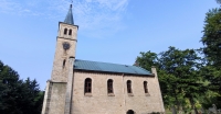 Evangelický kostel v Pstrążné v roce 2022