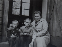 Sister Julie with children, 1959