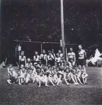 Photo from the Zlatý potok Sokol camp, 1938/1939