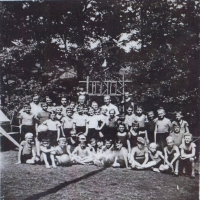 Fotografie ze sokolského tábora Zlatý potok, 1938/1939