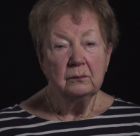 Jaroslava Hlavsová při natáčení