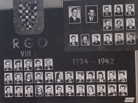 Tablo Reálného gymnázia Olomouc, 1934–1942