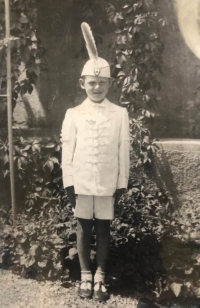 Štefan Márton as a boy, early 1940s