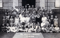 V kolektivu polské školy ve Vrbici, 1939
