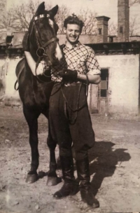 Štefan with Jasmak the horse