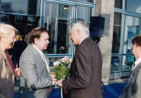 Vladislav Veselý s Václavem Klausem, 90. léta