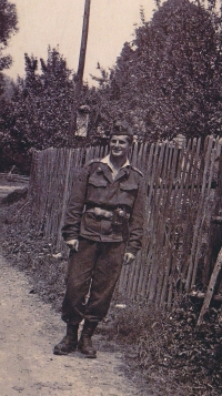 Hubert Bystřičan in the military service