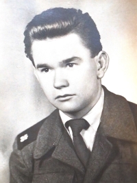 In the army uniform, Bratislava, 1960