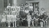 Třídní fotografie, škola v Králově poli v Brně