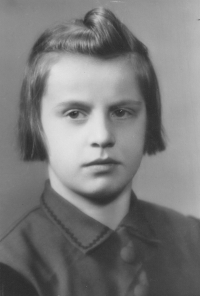 Božena Saláková in her childhood