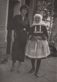 Wife Marie with her mother