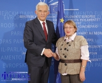 S předsedou Evropského parlamentu Jerzym Buzekem, 2011