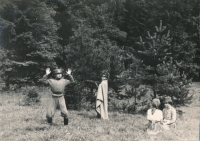 Photo from the pioneer camp in Jetřichovice, 1957
