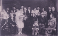 Svatba Václava a Marie Bartoňových, rodičů pamětníka