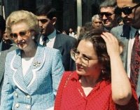 Leyla s Margaret Thatcher v Baku  7. září 1992