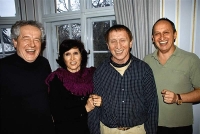 Eliška Krausová s bratry Michalem, Ivanem a Janem (zleva), 2009