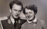 Božena and Pavol Hurajt in their youth