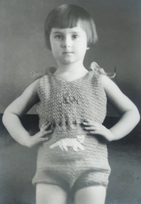 Eva Spitzová v dětském věku