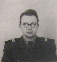 František Horák in a photo from his youth in a service uniform 2
