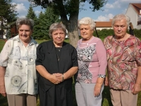 From the left: sister Růžena, sister Ludmila, the witness and her sister-in-law Anežka 
