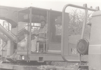 Viliam Otiepka jako bagrista, 1987