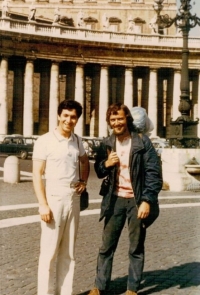 Ivan Sloboda ve Vatikánu v říjnu 1970 