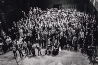 Marie Klimešová - setkání oddílu Kruh, v popředí Janka a Jan Pfeifferovi, 2016