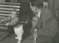 Miroslav Chromý with his son