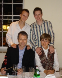 21st birthday celebration for younger son Nicholas in September 2004