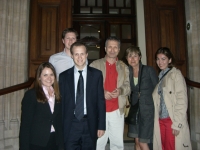 Rodinná oslava spolu s budoucími manželkami synů Ivana Slobody v květnu 2008