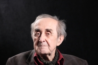 Václav Soukup při natáčení pro Post Bellum, 2022