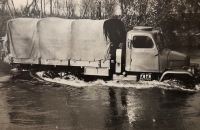 1962, Ukraine, training, demonstration of wading
