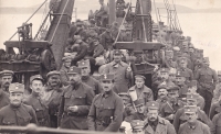 Ruští legionáři vracející se po 1. světové válce domů, Singapur, po roce 1918