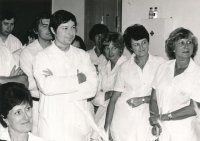 Jitka Helanová v práci, první polovina 90. let