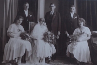 Svatební fotografie rodičů, 1930